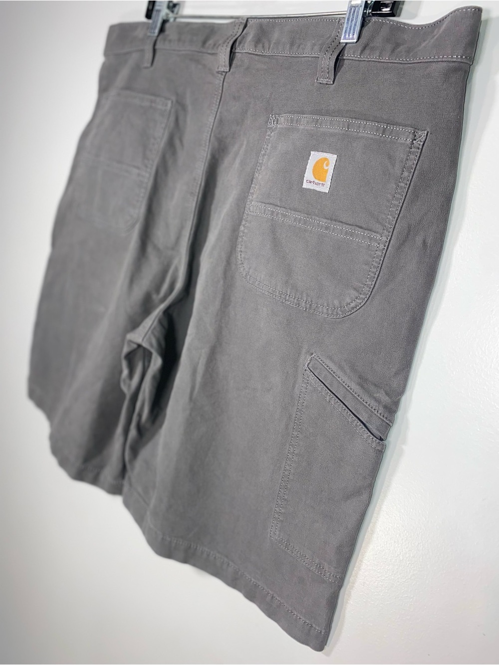 Carhartt Men's Gray Cargo Work Shorts with Utility Pockets